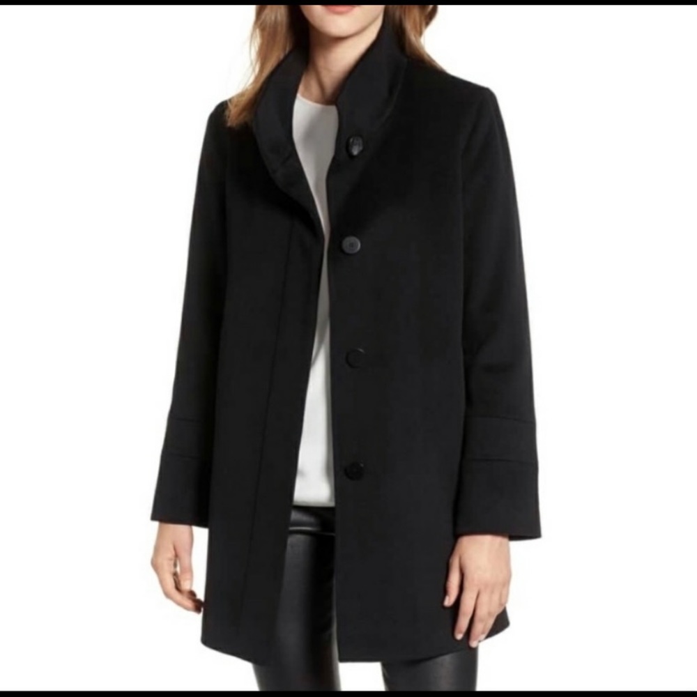Fleurette 32 Stand Collar Car Coat 2P NWT
